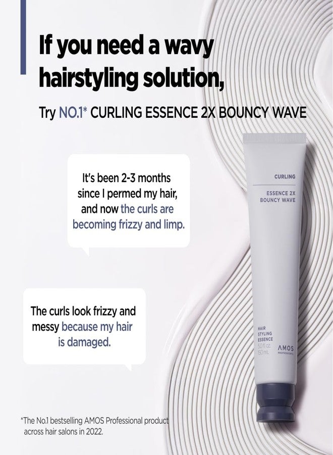 AMOS PROFESSIONAL Curling Essence 2X Bouncy Wave 5 fl oz – Korean Hair Essence for Wavy & Curly Hair, Frizz Control Styling Gel with Soft Hold, Curl Definition, Non-Sticky Finish - Image 4